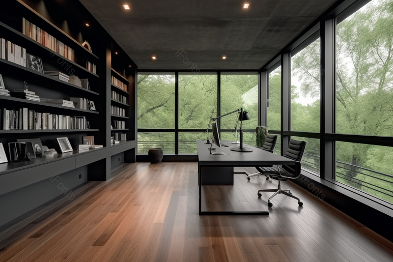 室内电脑书架实木办公桌家居,高清,摄影图,摄影图片,图片大全,摄影图免费下载